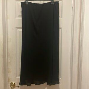 BOHEMIAN INC TRANSLUCENT SIZE 12P MAXI WRAP FLARED BLACK SKIRT